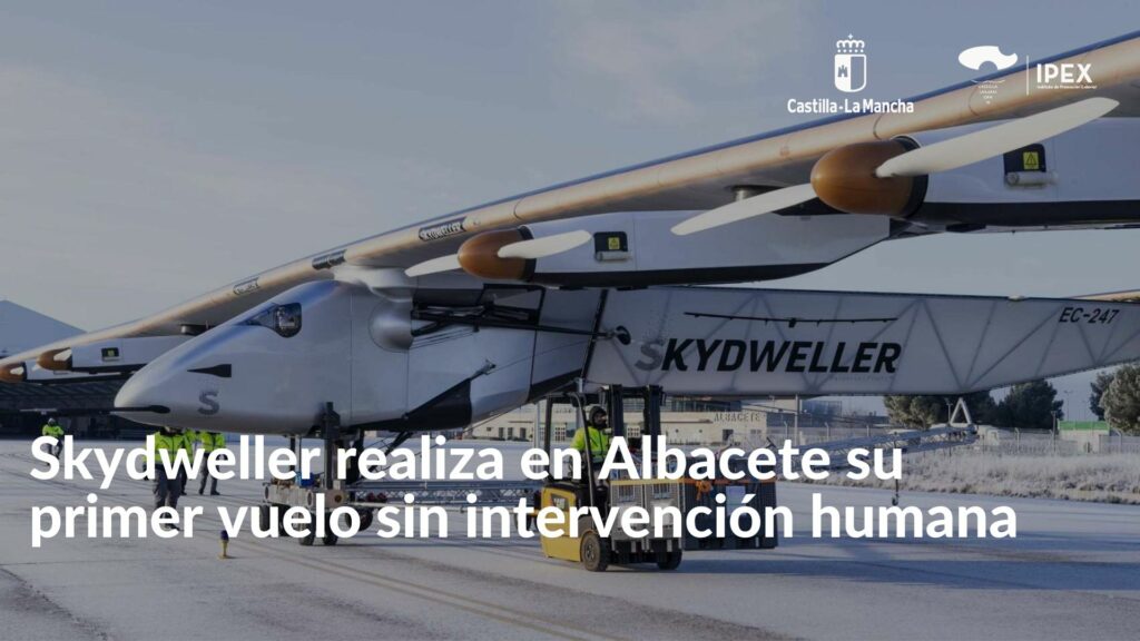 Skydweller realiza en Albacete su primer vuelo sin intervención humana