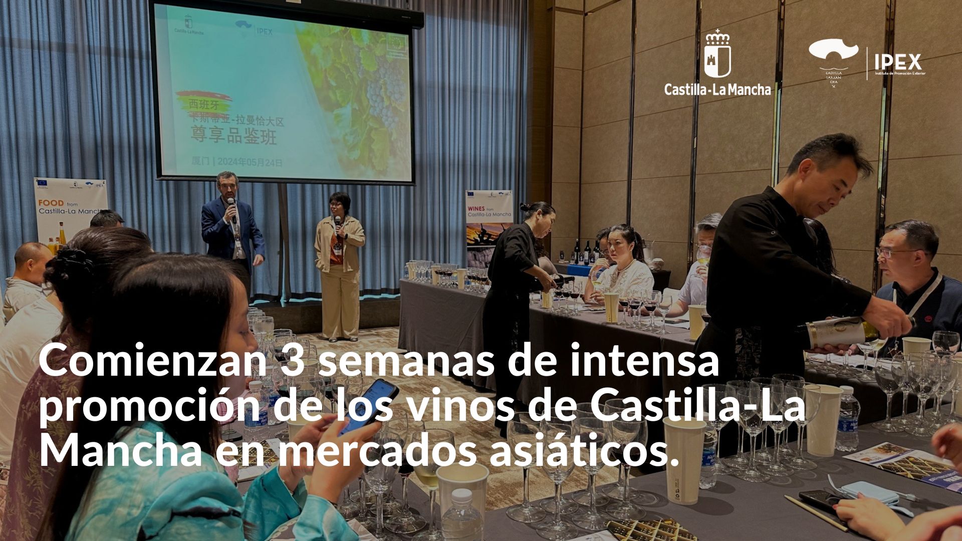 Comienzan 3 semanas de intensa promoción de los vinos de Castilla-La Mancha en mercados asiáticos.