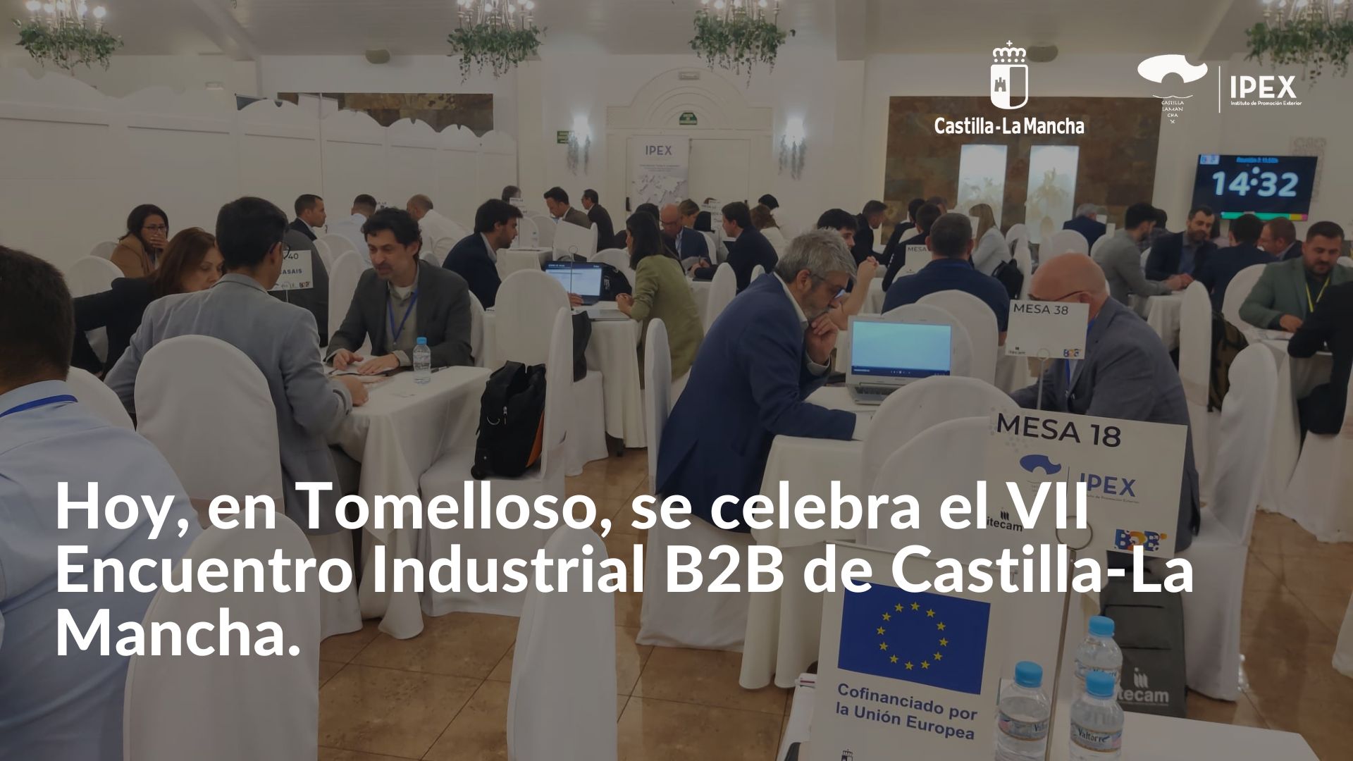 Hoy, en Tomelloso, se celebra el VII Encuentro Industrial B2B de Castilla-La Mancha.