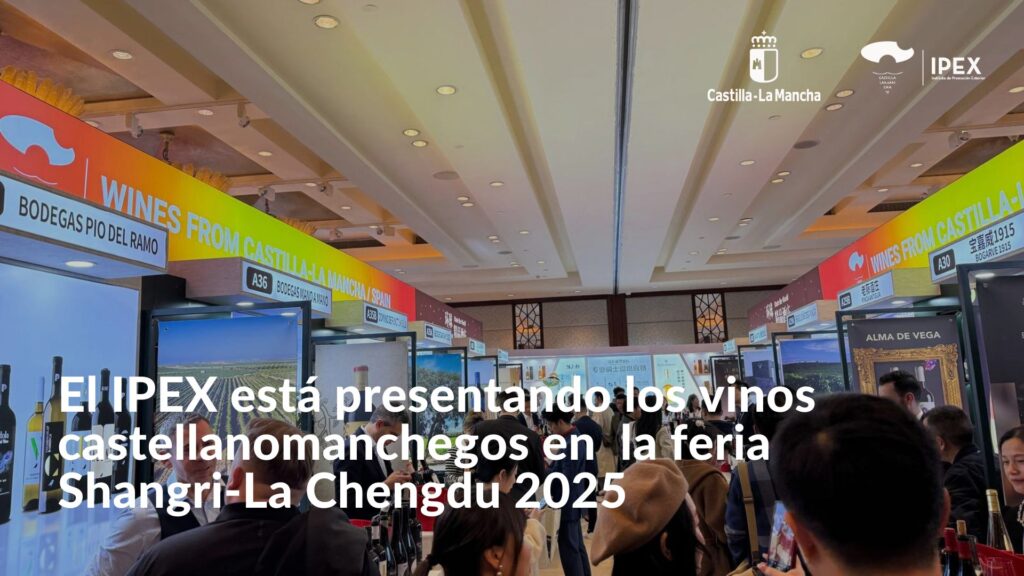 El IPEX está presentando los vinos castellanomanchegos en la feria Shangri-La Chengdu 2025